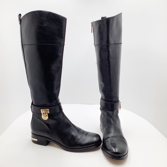 {Michael Kors}  Padlock / Gold tone heel trim band - Picture 4 of 8